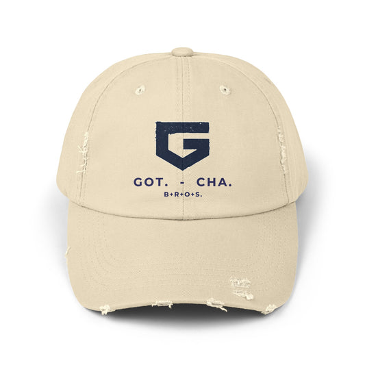 Distressed Urban Style Cap with GOT. CHA. B+R+O+S.